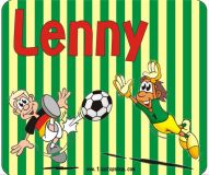 Frühstücksbrettchen PERSONALISIERT Fußball mit Namen