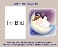 Bilderrahmen zur Taufe 