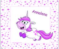 Frühstücksbrettchen PERSONALISIERT Einhorn mit Namen