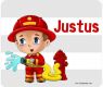 Frühstücksbrettchen PERSONALISIERT Feuerwehrmann mit Namen