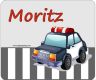 Frühstücksbrettchen PERSONALISIERT Polizei mit Namen